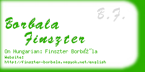 borbala finszter business card